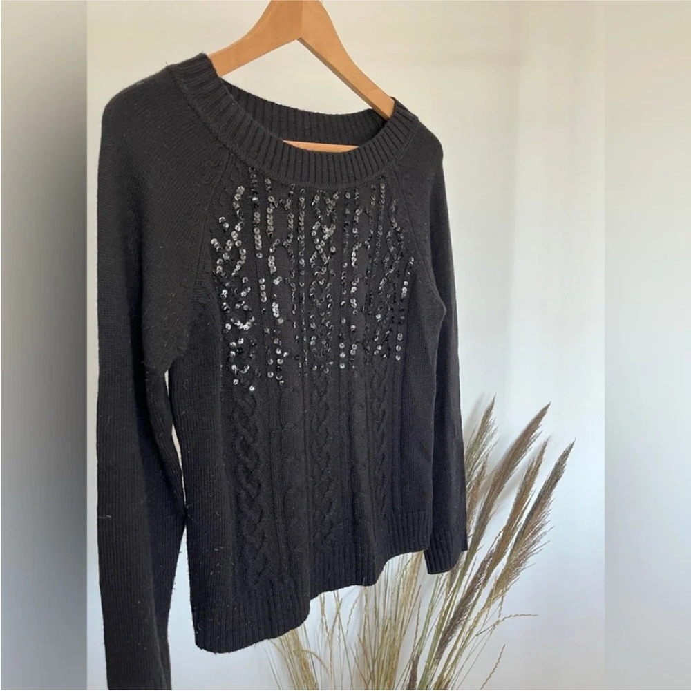 FREE with purchase Tristan Black Sweater with Sequin Accents Women’s Size M